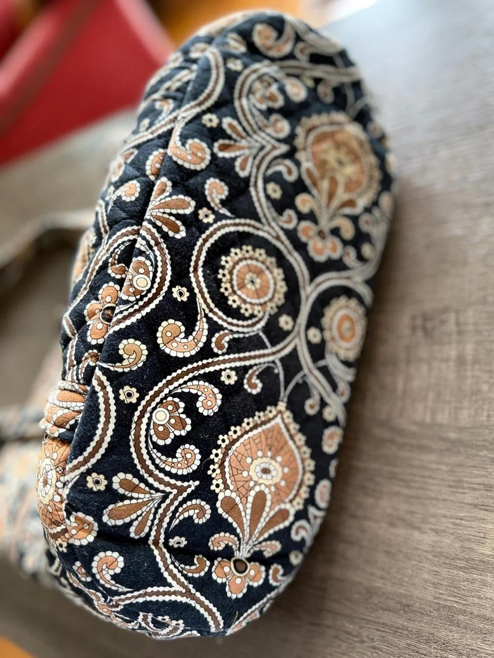 Vera Bradley Quilted Tote Bag in Cafe Latte pattern